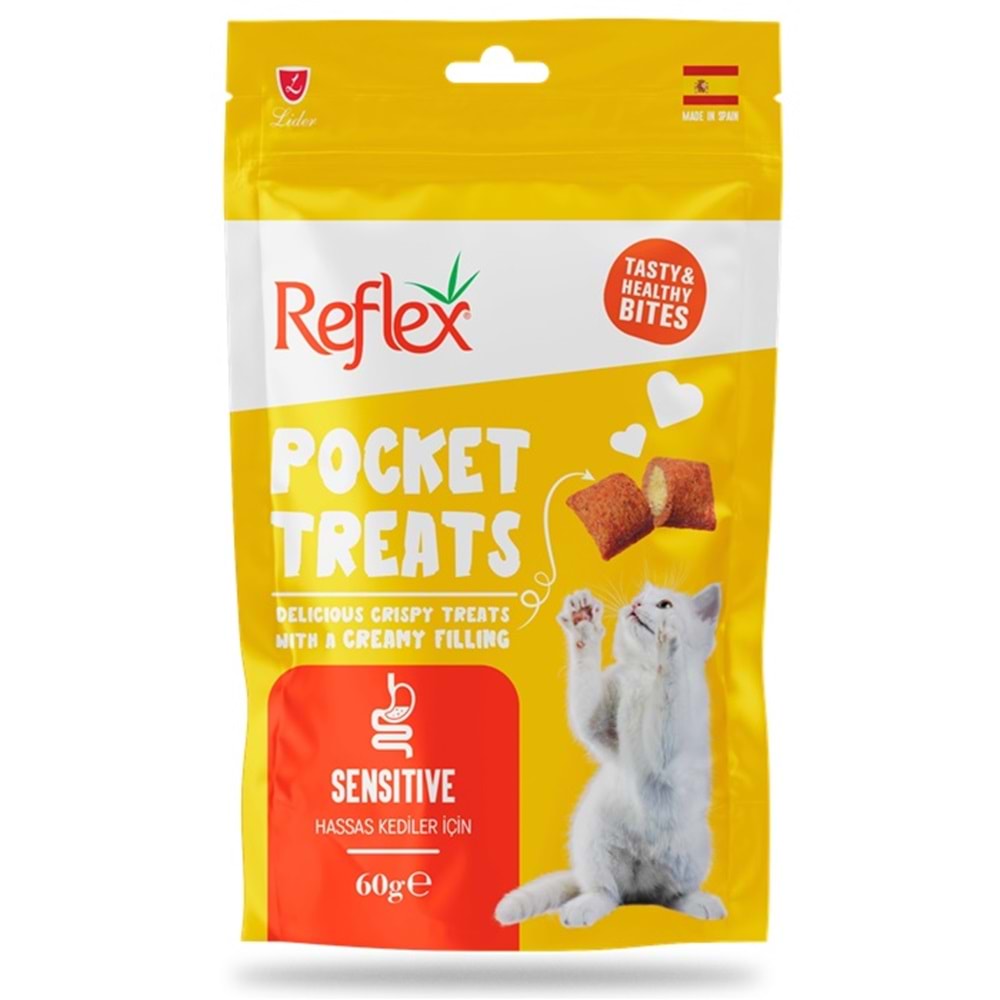 Reflex Pocket Treats Sensitive Hassas Sindirim İçin Kedi Ödülü 60 Gr