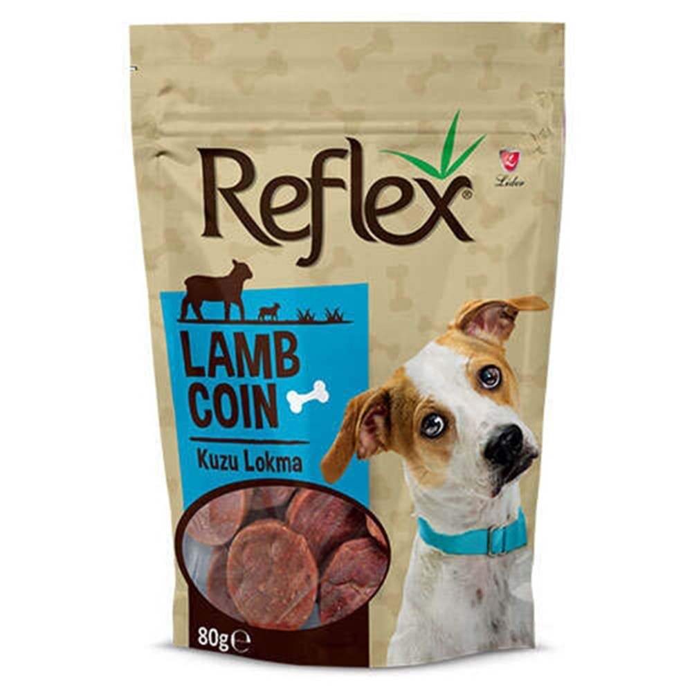 Reflex Lamb Coin Kuzu Lokma Köpek Ödülü 80 Gr