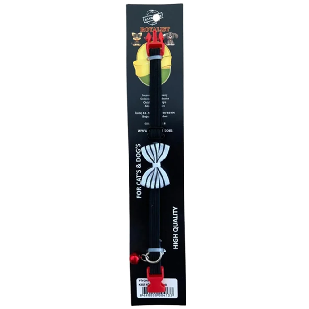 Royalist Fiyonklu Ayarlanabilir Kedi Köpek Tasması