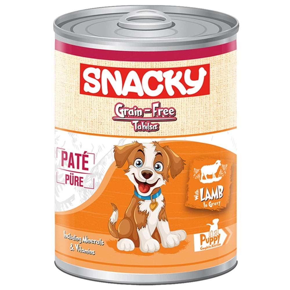Snacky Puppy Pate With Lamb In Gravy Kuzu Etli Yavru Köpek Konservesi 400 Gr