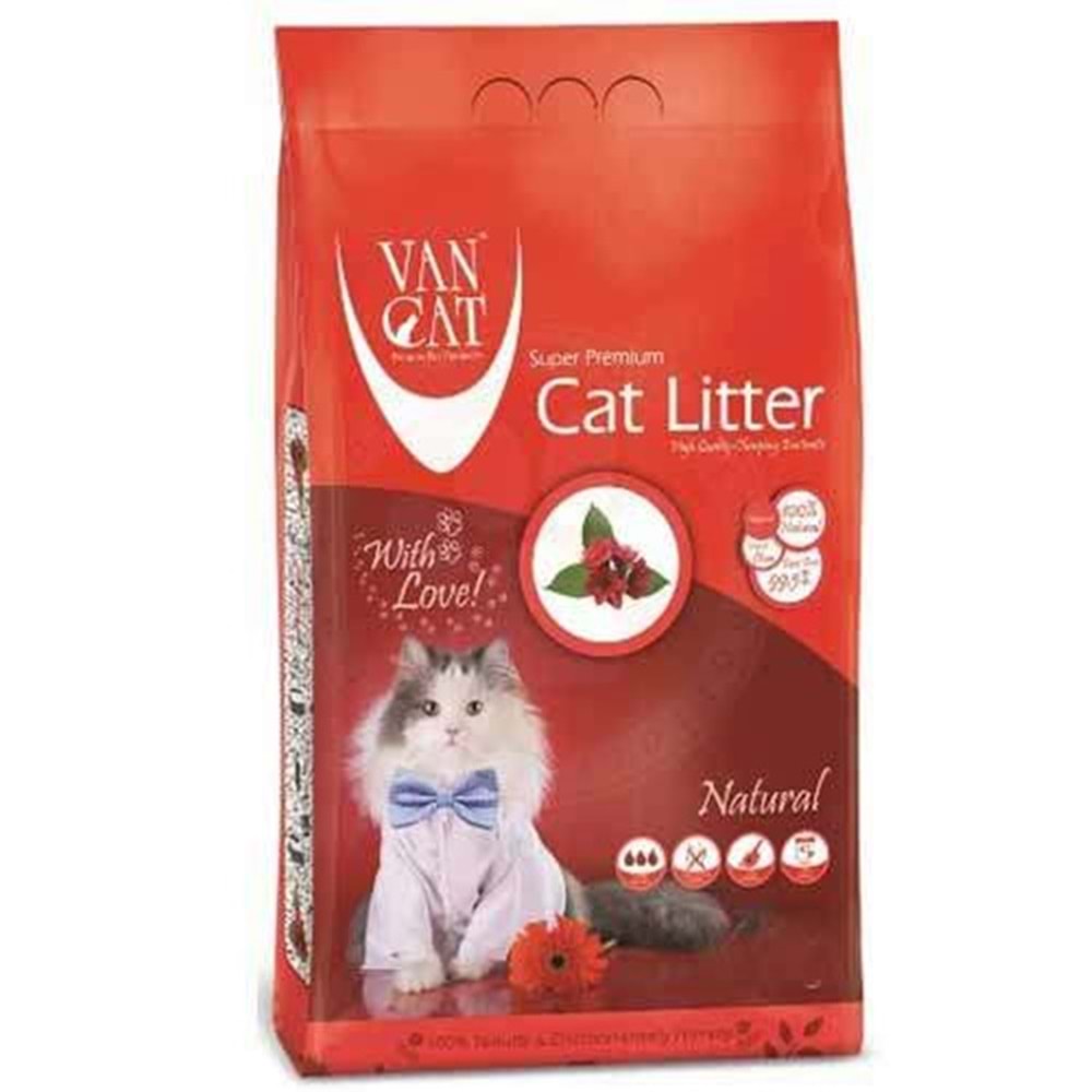 VanCat Kokusuz İnce Taneli Topaklanan Kedi Kumu 5 Kg - 5,9 Lt