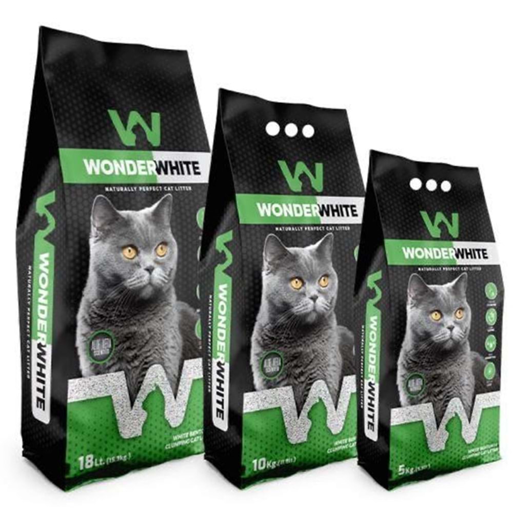 Wonder White Aloe Vera Kokulu İnce Taneli Topaklanan Kedi Kumu 5 Kg - 5,9 Lt