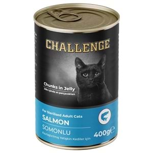 Challenge Adult Sterilised Somonlu Kısırlaştırılmış Kedi Konservesi 400 Gr