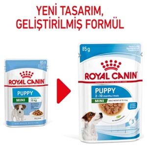 Royal Canin Pouch Mini Puppy Gravy Soslu Yavru Köpek Yaş Maması 85 Gr