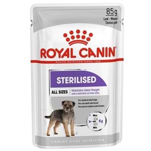 Royal Canin Pouch Sterilised All Size Tüm Irklar İçin Kısırlaştırılmış Köpek Yaş Maması 85 Gr