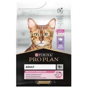 Pro Plan Adult Delicate Turkey Hindi Etli Hassas Sindirim Yetişkin Kedi Maması 3 Kg