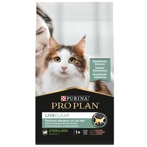 Pro Plan LiveClear Somonlu Alerjen Azaltan Kısırlaştırılmış Kedi Maması 1,4 Kg