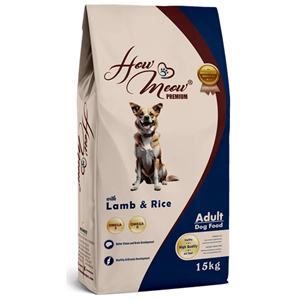 How Meow Adult Dog Food With Lamb Rice Kuzulu ve Pirinçli Yetişkin Köpek Maması 15 Kg