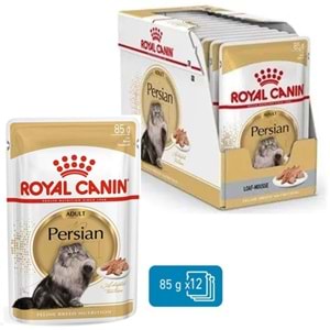 Royal Canin Pouch Adult Persian Loaf İran Kedilerine Özel Yetişkin Kedi Yaş Maması 12x85 Gr