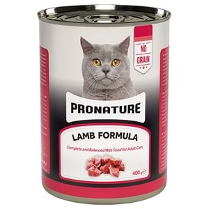 Pronature Adult Lamb Formula Kuzu Etli Püre Yetişkin Kedi Konservesi 400 Gr