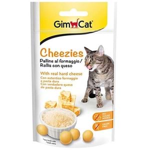 Gimcat Cheezies Peynir Aromalı Şekersiz Kedi Ödül Tableti 50 Gr