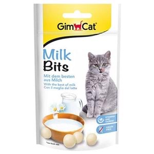Gimcat Milk Bits Sütlü Kedi Ödül Tableti 40 Gr