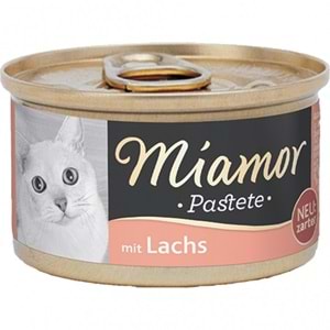 Miamor Adult Pastete mit Lachs Salmon Somonlu Yetişkin Kedi Konservesi 85 Gr