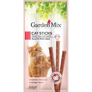 Gardenmix Cat Sticks Kuzu Etli Kedi Ödülü 3x11 Gr
