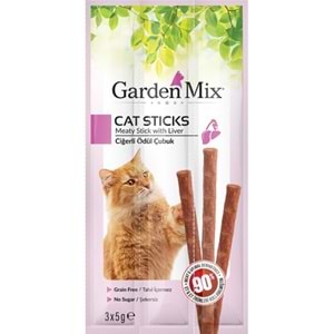 Gardenmix Cat Sticks Ciğerli Kedi Ödülü 3x5 Gr