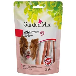 Gardenmix Lamb Sandwich Dog Treat Kuzulu Sandviç Köpek Ödülü (75 Gr)