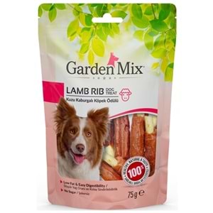 Gardenmix Lamb Rib Dog Treat Kuzu Kaburgalı Köpek Ödülü 75 Gr