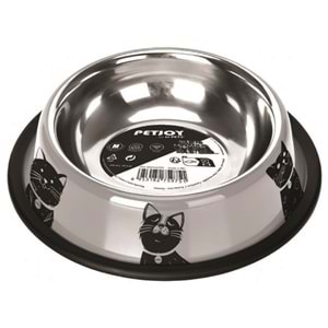 Petjoy Catfamily Çelik Kedi Mama ve Su Kabı 610 Ml