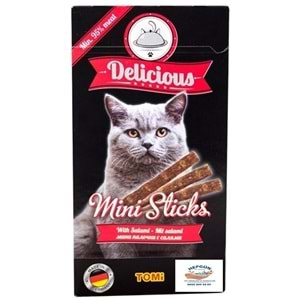 Tomi Delicious Mini Sticks Salamlı Kedi Ödül Çubuğu 2 Gr