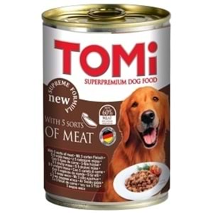 Tomi Adult With 5 Sorts Of Meat Gurme Yetişkin Köpek Konservesi 400 Gr