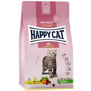 Happy Cat Junior Land Geflügel Tavuk Etli Yavru Kedi Maması (4 Kg)