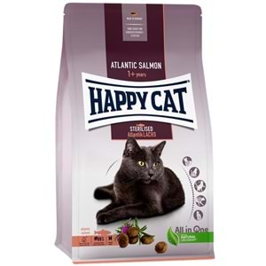 Happy Cat Sterilised Atlantik Lachs Somonlu Kısırlaştırılmış Kedi Maması (1,3 Kg)