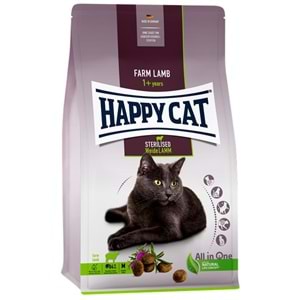 Happy Cat Sterilised Weide Lamm Kuzu Etli Kısırlaştırılmış Kedi Maması (1,3 Kg)