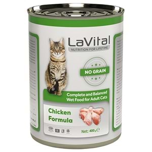 LaVital Adult Chicken Formula Tavuk Etli Püre Yetişkin Kedi Konservesi 400 Gr