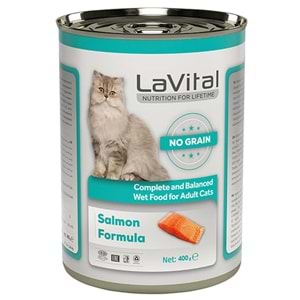 LaVital Adult Salmon Formula Somonlu Püre Yetişkin Kedi Konserve 400 Gr