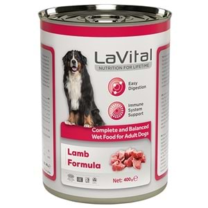 LaVital Adult Lamb Formula Kuzu Etli Püre Yetişkin Köpek Konservesi 400 Gr