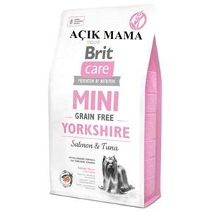 Brit Care Mini Yorkshire Somon ve Ton Balıklı Tahılsız Mini Irk Yetişkin Açık Köpek Maması 500 Gr