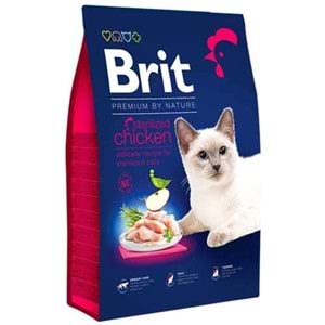Brit Premium By Nature Adult Sterilized Chicken Tavuk Etli Kısırlaştırılmış Yetişkin Kedi Maması (8 Kg)