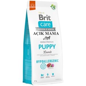 Brit Care Hypo Puppy Lamb Kuzu Etli ve Pirinçli Yavru Açık Köpek Maması 500 Gr