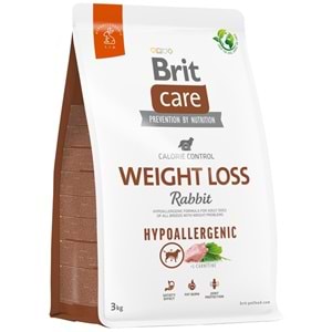 Brit Care Hypo Calorie Control Weight Loss Rabbit Tavşan Etli ve Pirinçli Köpek Maması 3 Kg