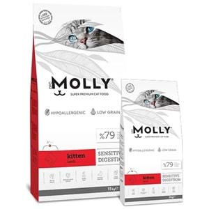 Molly Kitten Sensitive Digestion Lamb Kuzu Etli Tahılsız Yavru Kedi Maması 2 Kg