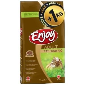 Enjoy Adult Chicken Tavuk Etli Yetişkin Kedi Maması 15+1 Kg Hediye