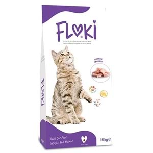 Floki Adult Chicken Tavuk Etli Yetişkin Kedi Maması 15+1 Kg