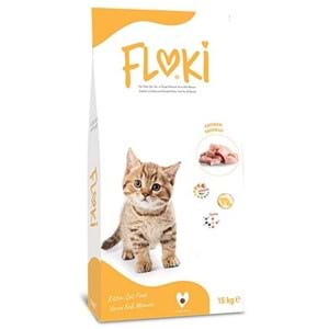 Floki Kitten Chicken Tavuk Etli Yavru Kedi Maması 15 Kg