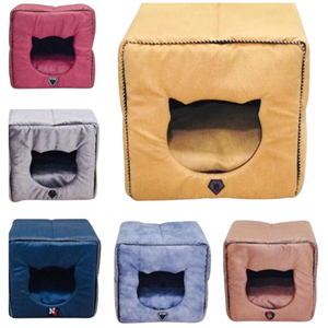 Allfi Pet Küp Fonksiyonel Kedi Köpek Yatağı 40x40x40 Cm