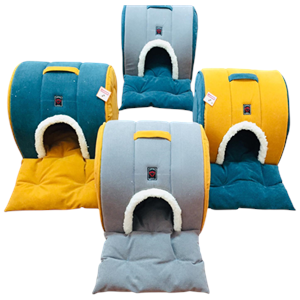 Allfi Pet Eskimo Bahçeli Kedi Köpek Yatağı 40x40x50 Cm