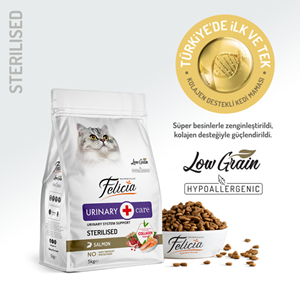 Felicia Sterilised Kolajenli Somonlu Az Tahıllı Hypoallergenic Kısırlaştırılmış Kedi Maması 5 Kg