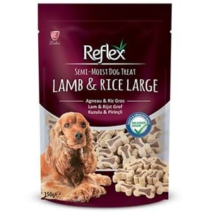 Reflex Semi-Moist Dog Treat Lamb & Rice Large Kuzulu & Pirinçli Kemikler Küçük ve Orta Irk Köpek Ödülü 150 Gr