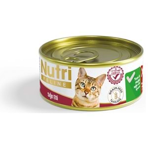 Nutri Feline Tahılsız Pate Sığır Etli Yetişkin Kedi Konservesi (85 Gr)