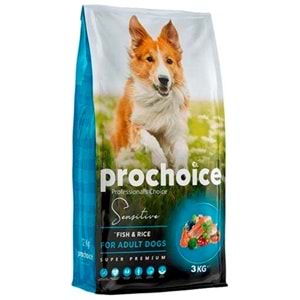 Prochoice Sensitive Adult Fish & Rice Balıklı ve Pirinçli Yetişkin Köpek Maması (3 Kg)