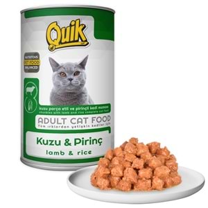 Quik Adult Lamb & Rice Kuzu Etli ve Pirinçli Yetişkin Kedi Konservesi 415 Gr
