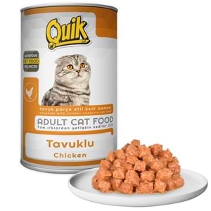 Quik Adult Chicken Tavuk Etli Yetişkin Kedi Konservesi 415 Gr
