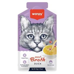 Wanpy Ördek Etli Tahılsız Kedi Çorbası 50 Gr