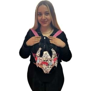 Panda Kedi Köpek Kanguru Taşıma Çantası (S) (4-6 Kg)