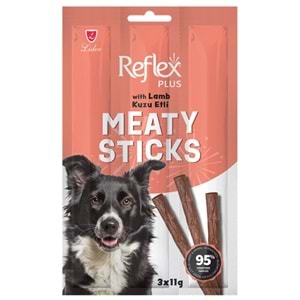 Reflex Plus Dog Meaty Sticks With Lamb Kuzu Etli Tahılsız Yetişkin Köpek Ödülü 3x11 Gr