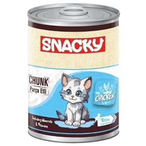 Snacky Kitten Chunk With Chicken In Gravy Tahılsız Tavuklu Yavru Kedi Konservesi 400 Gr